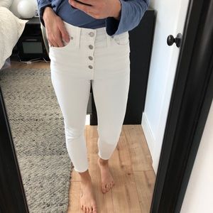 High rise skinny crop Madewell jeans